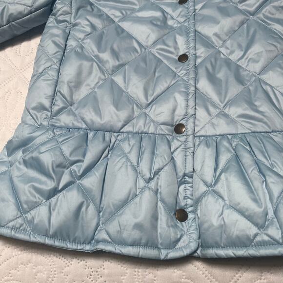 Crewcuts Quilted Peplum Puffer Jacket Size S / 6-7 - Picture 4 of 11